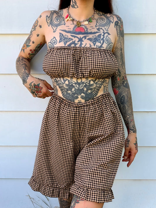 Brown & Black Checkered Bando