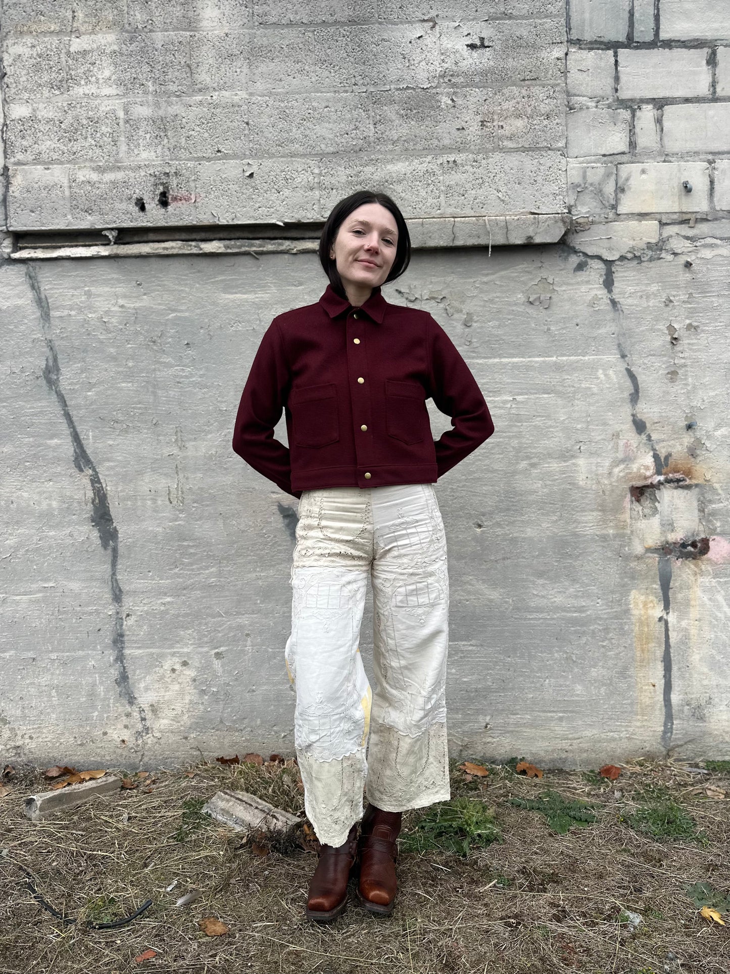 Oxblood Wool Jacket (XS)