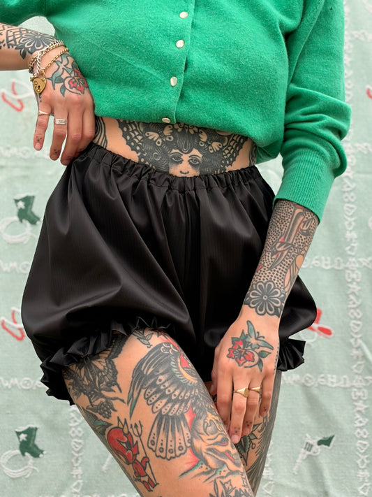 Black Silk Bloomer (Made to Order)