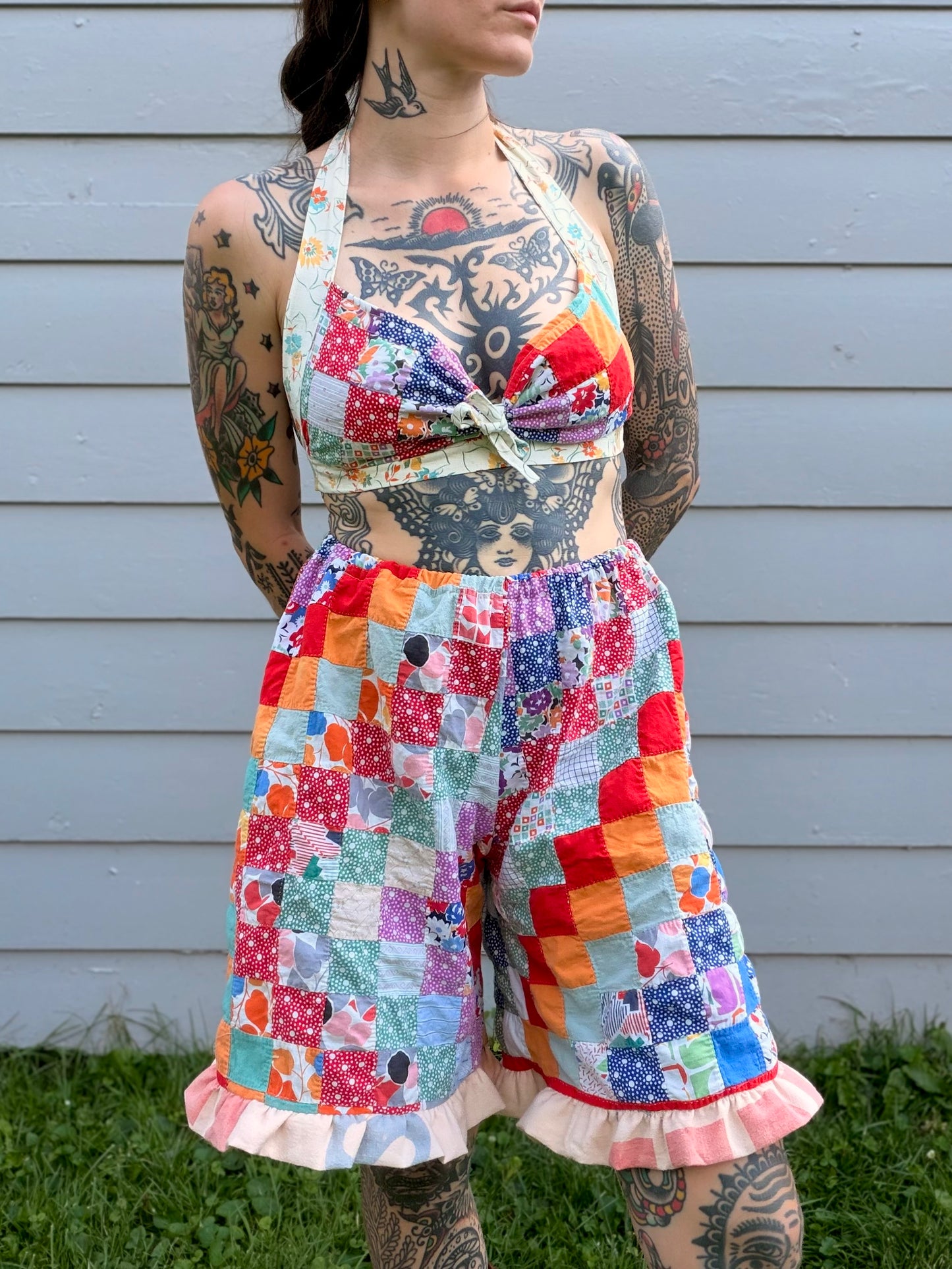 S/M Quilt Bloomer Shorts