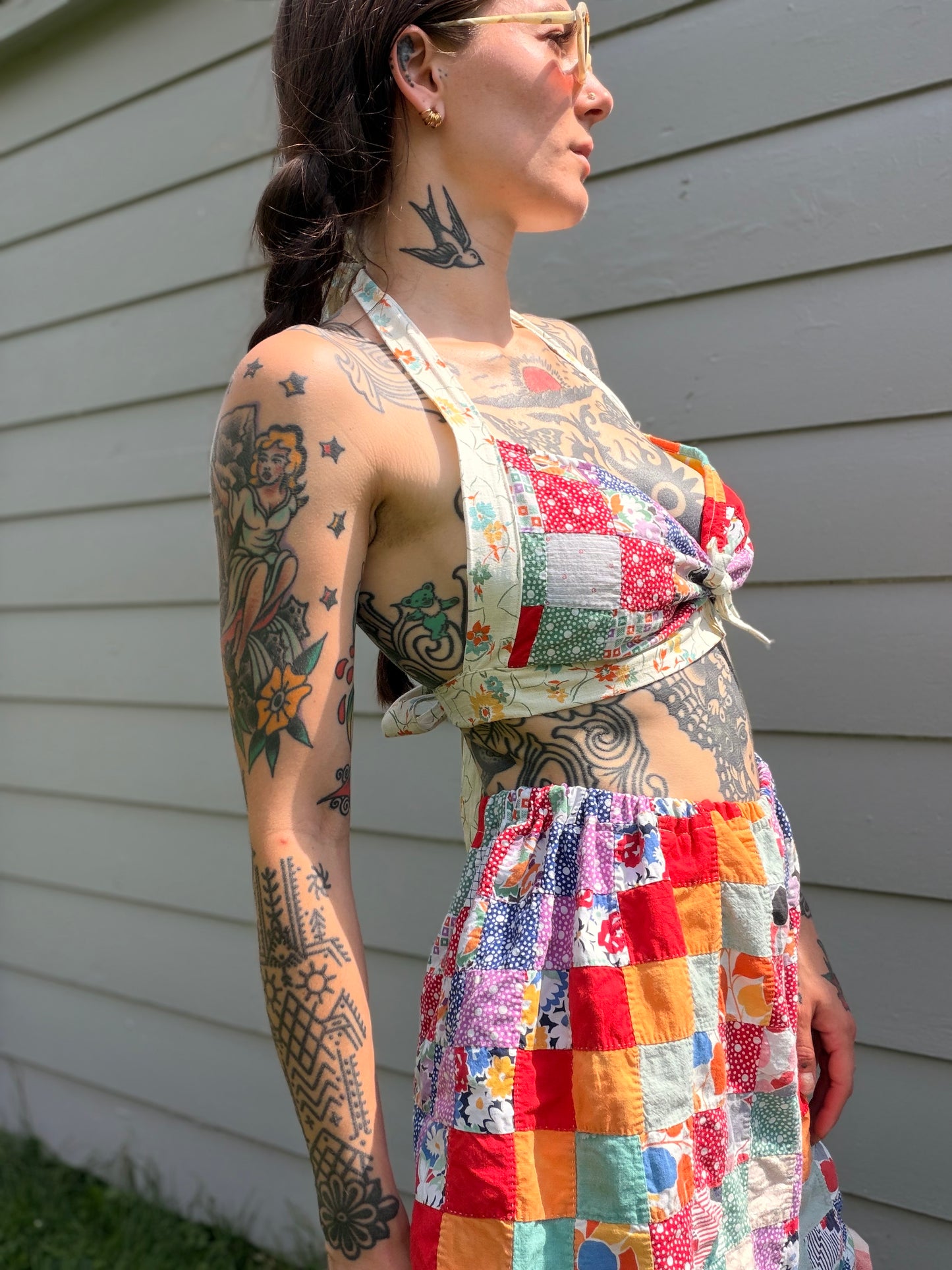 S Quilt Halter Top
