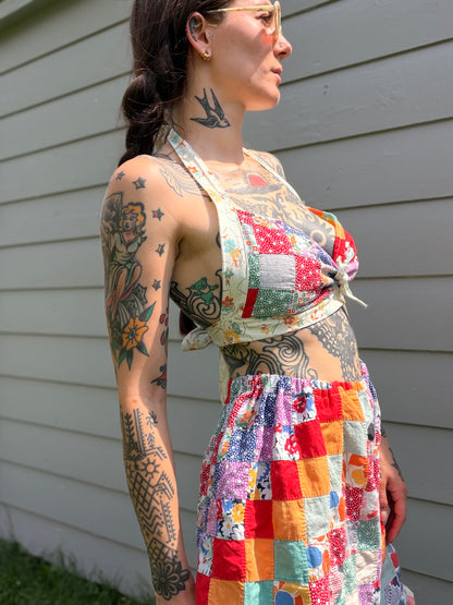 S Quilt Halter Top