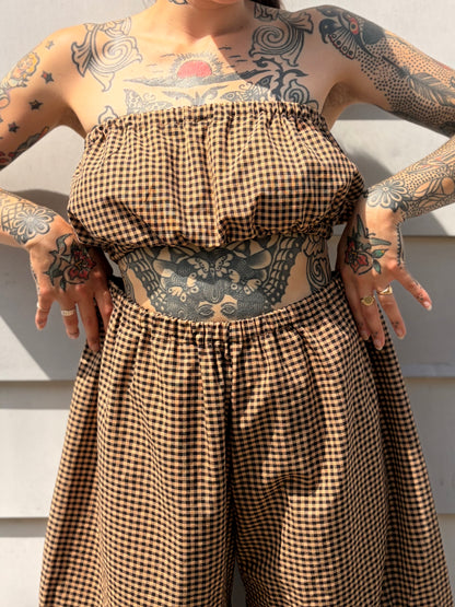 Brown & Black Checkered Bando