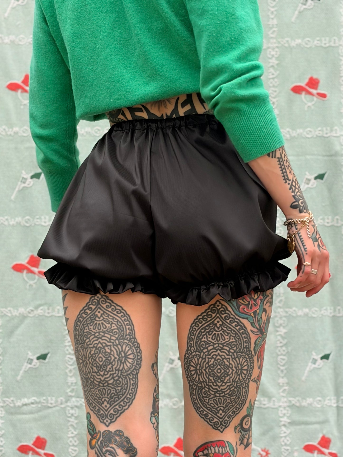 Black Silk Bloomer (Made to Order)