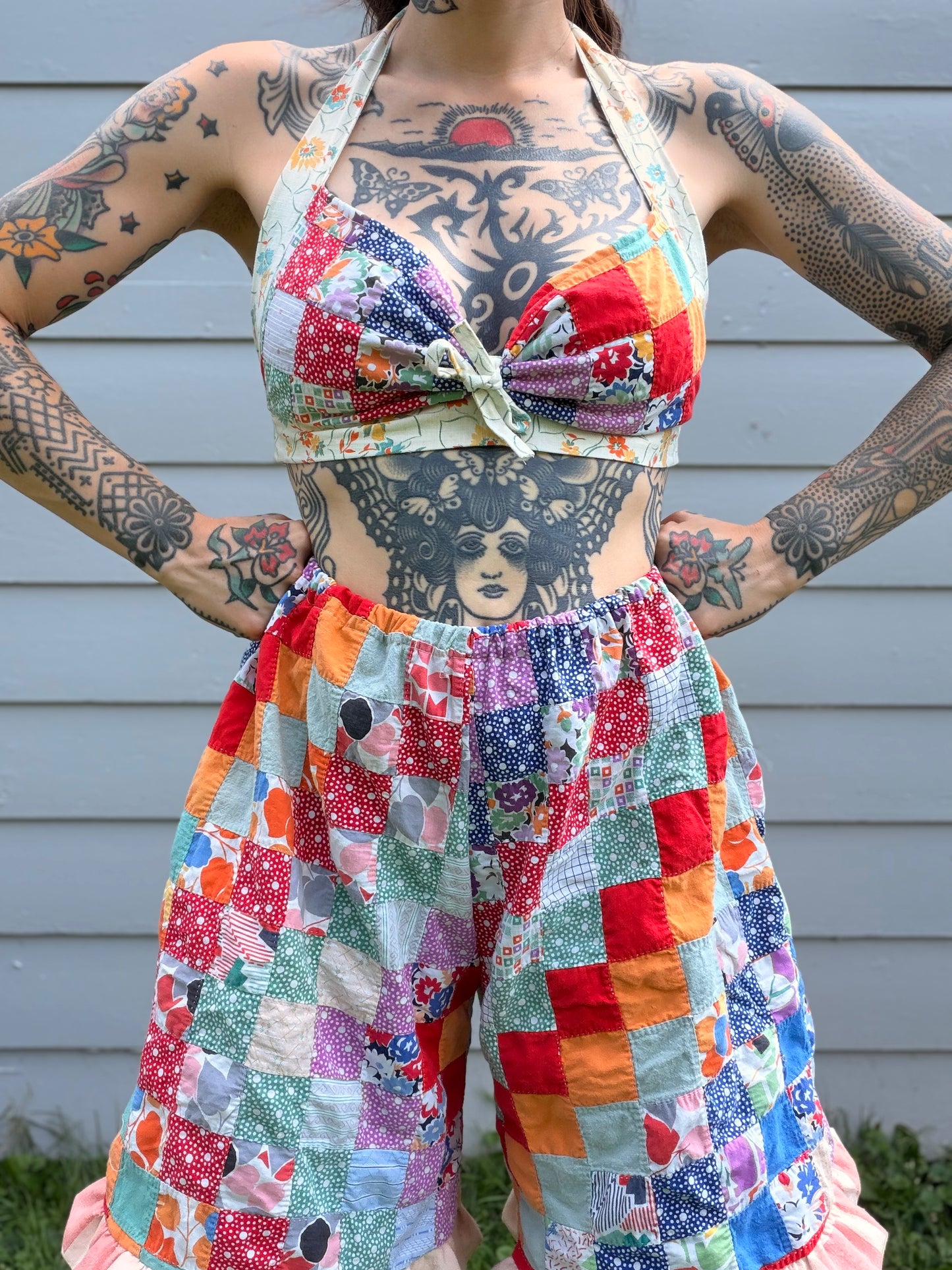 S Quilt Halter Top