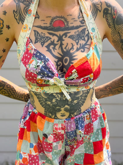 S Quilt Halter Top