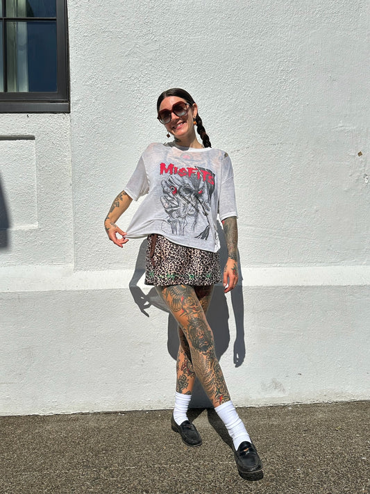 Sun Love X Chain Cheetah Skort