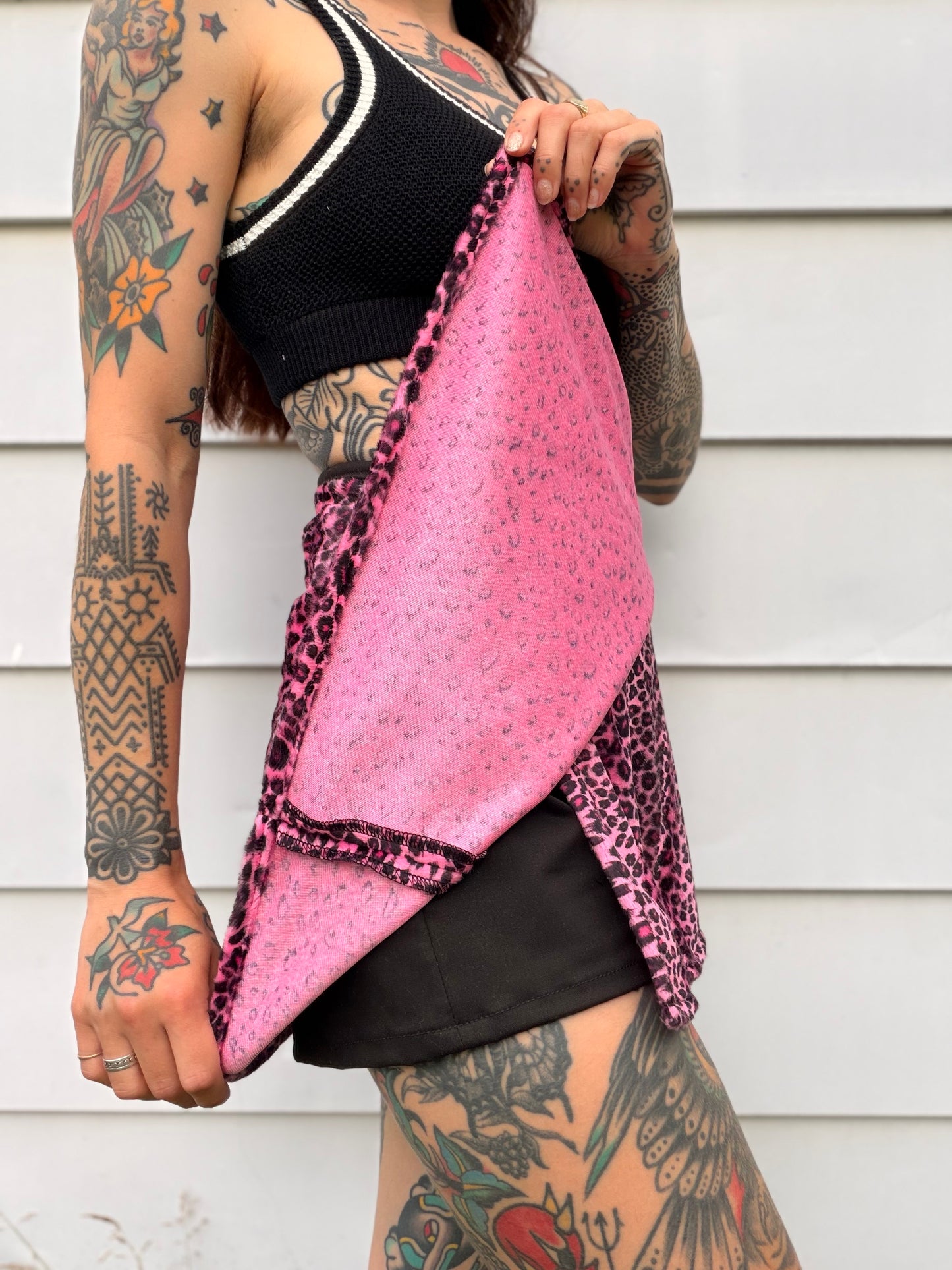 Pink Cheetah Skort