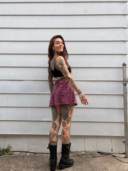 Pink Cheetah Skort