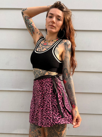 Pink Cheetah Skort