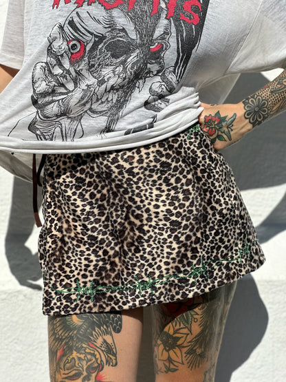 Sun Love X Chain Cheetah Skort