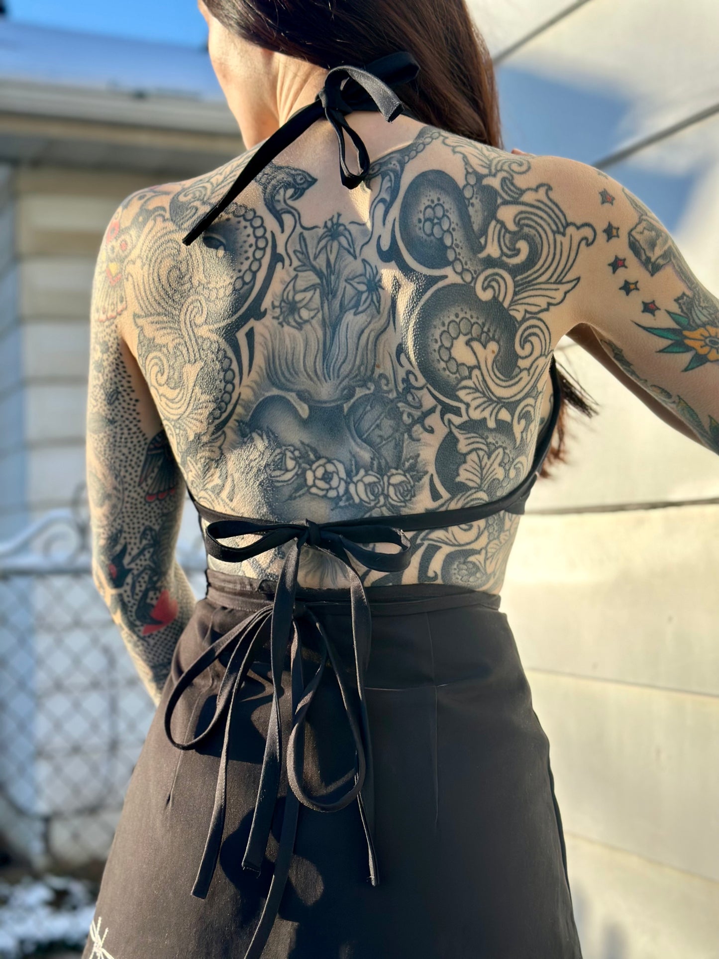 Sun Love X Chain Tie Top