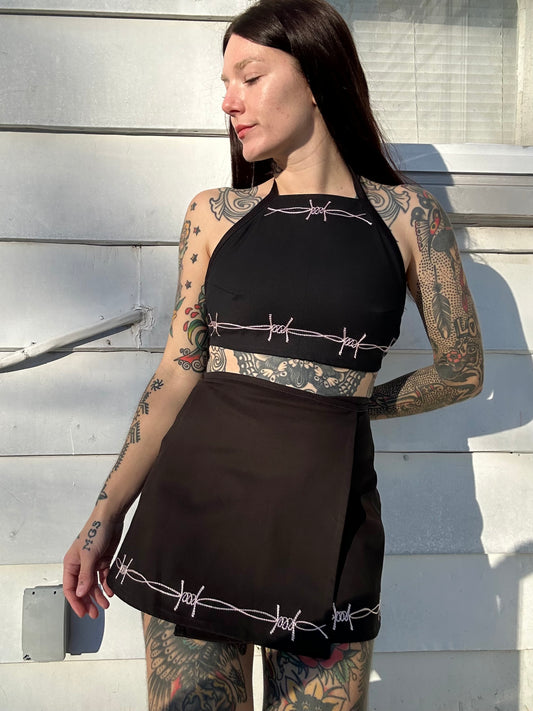 Sun Love X Chain Tie Top