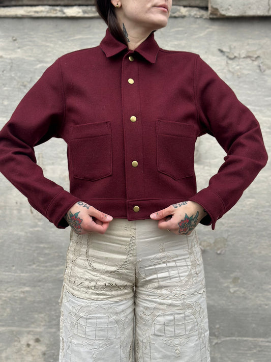 Oxblood Wool Jacket