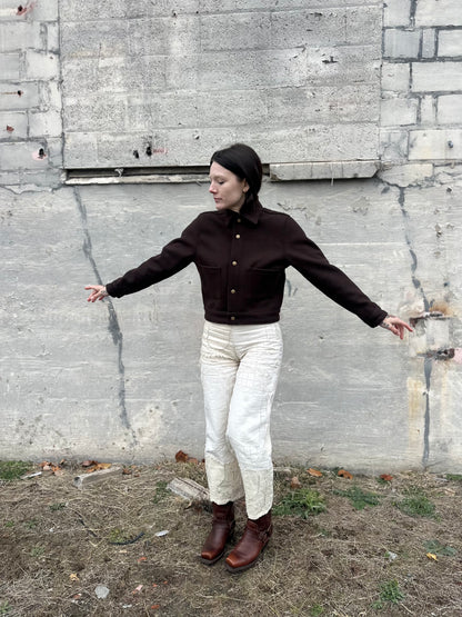 Brown Wool Jacket (XS)